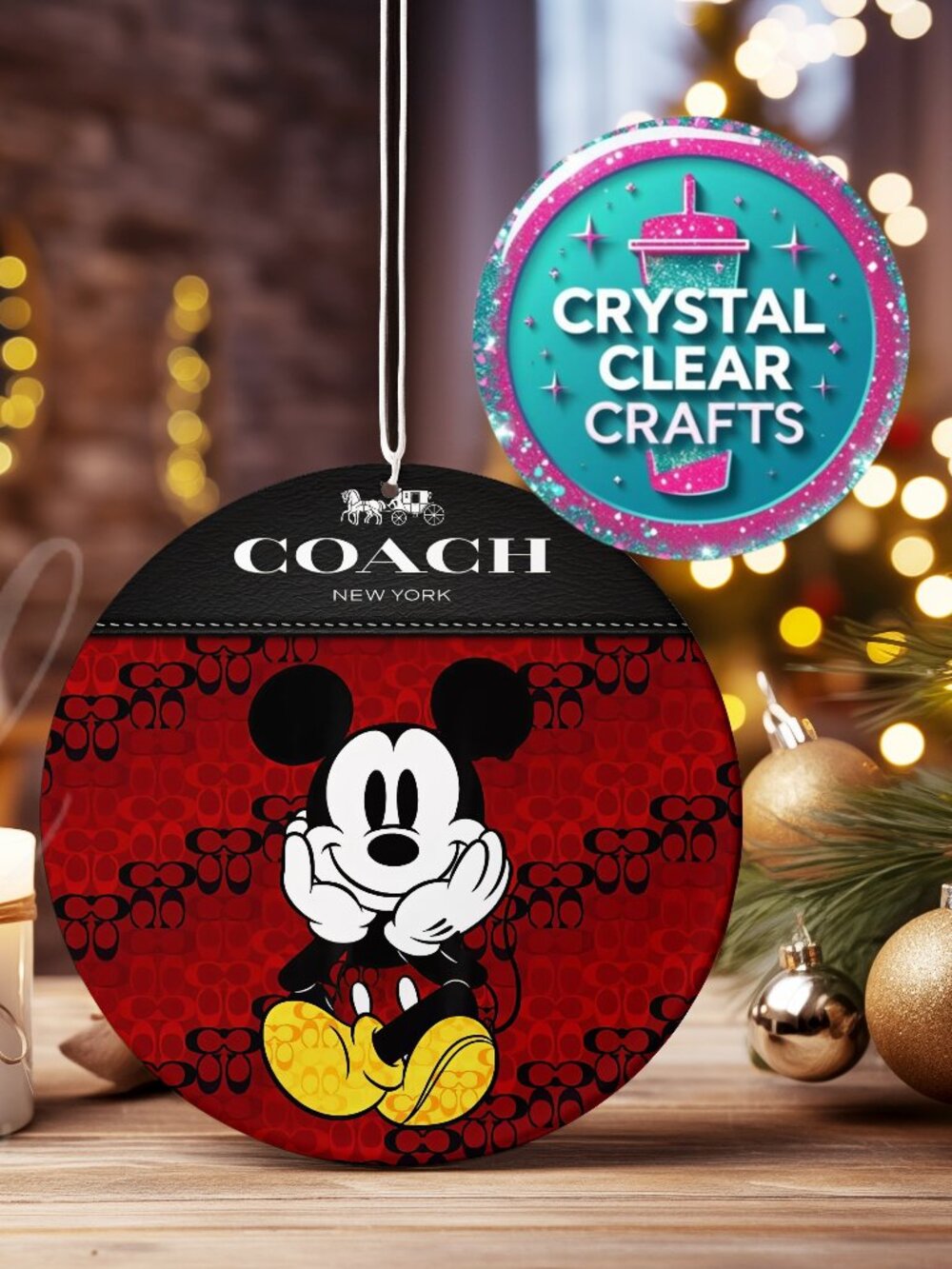 Coach Mickey Mouse Ornament SALE 3 For $19